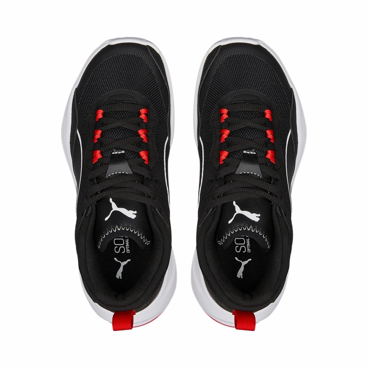 Puma Scarpa da pallacanestro da ragazzo Playmaker 387353 01 nero-bianco-rosso running in corporate runs shoes