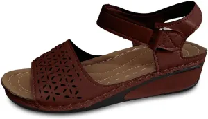 Trendy Women's Summer Sandals Open Toe Hollow Out Wedge Heel Comfortable Casual Footwear For Daily Wear And Vacation