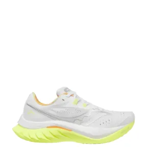 Breathable Lining Saucony Women's Endorphin Speed 4 Running Shoes in White/Sunny SS25