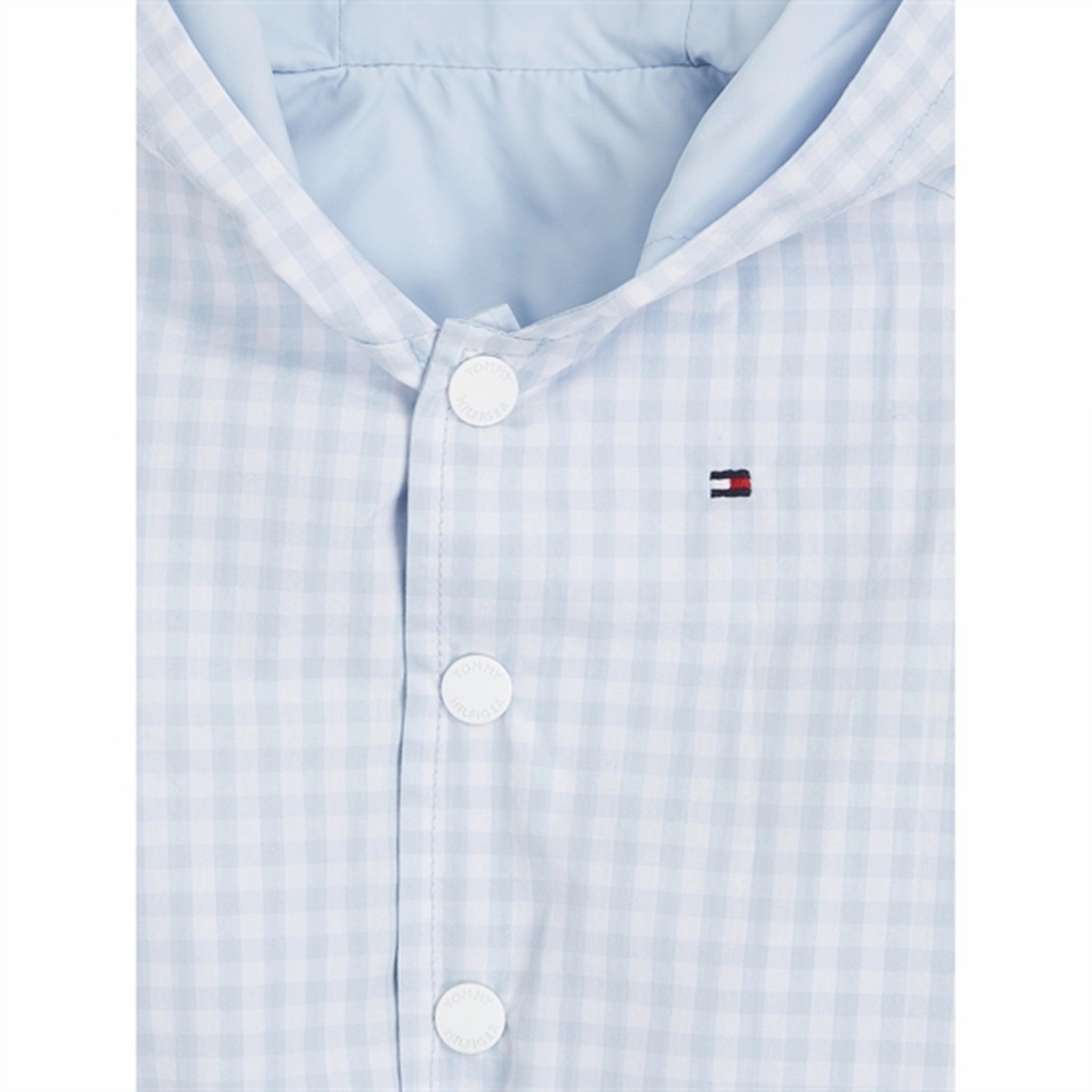 Tommy Hilfiger Baby Reversible Gingham Jacket White / Blue Check AntiPilling Finish