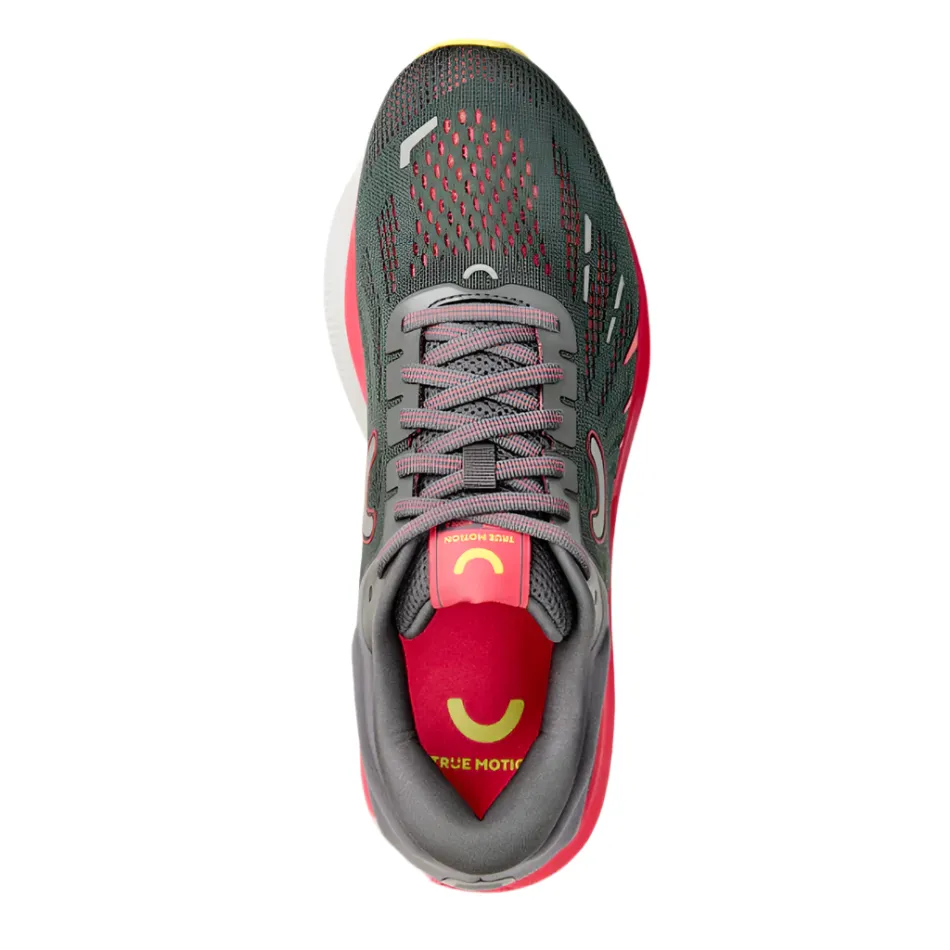Cycling Comfort LaceUpDesign Truemotion Women's U-TECH Aion 3 Running Shoes in Castlerock/Rouge Red/Lemon Verbena AW25