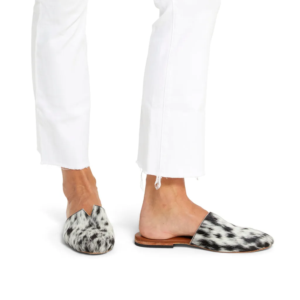 Tsavo Cowhide Mule, Black & White