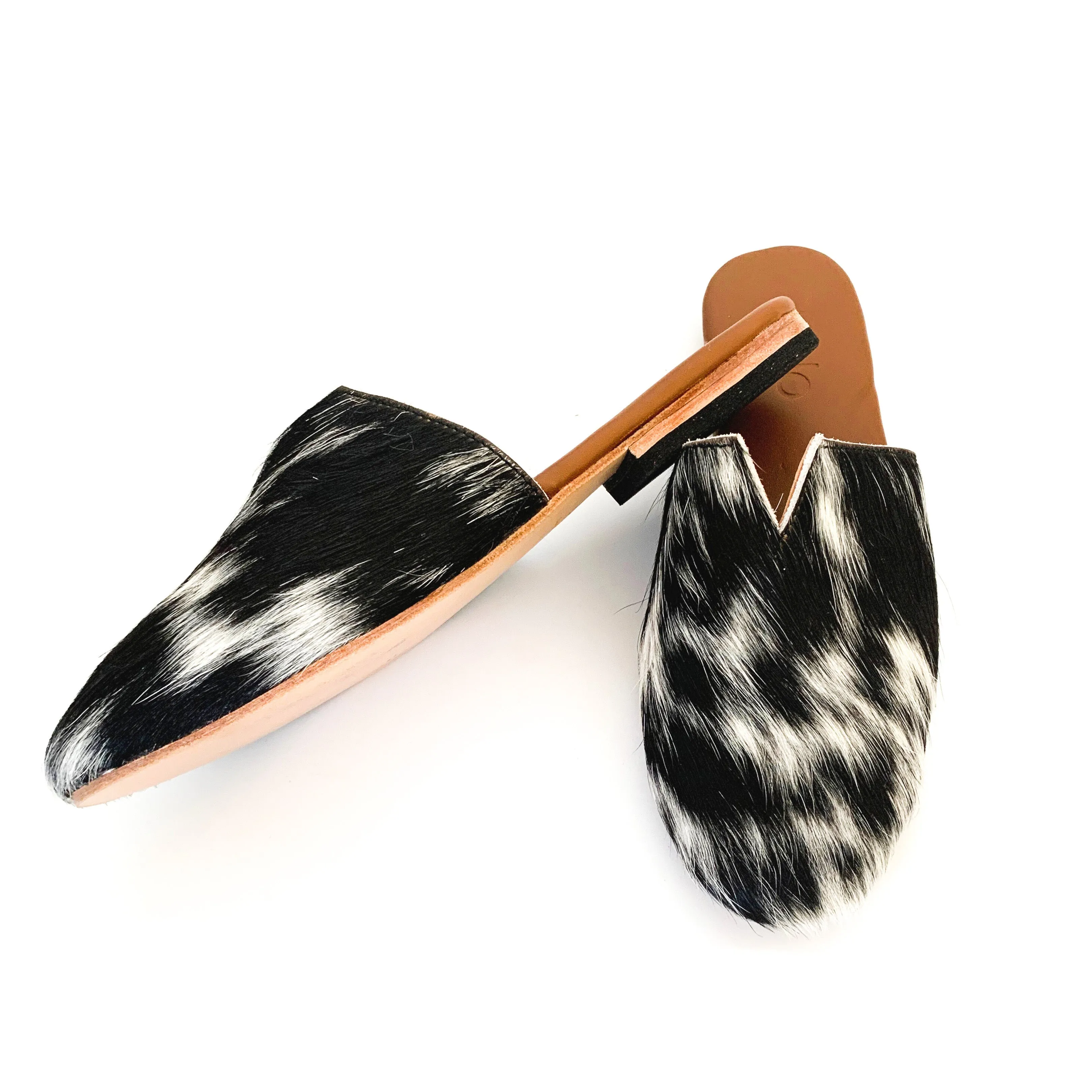 Tsavo Cowhide Mule, Black & White