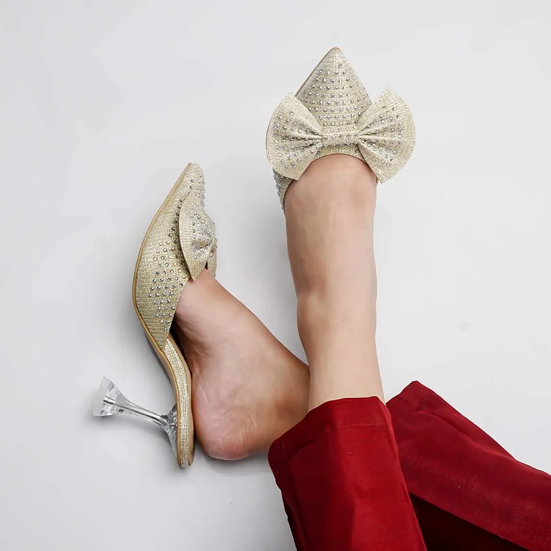Twilight Kitten Heels Golden