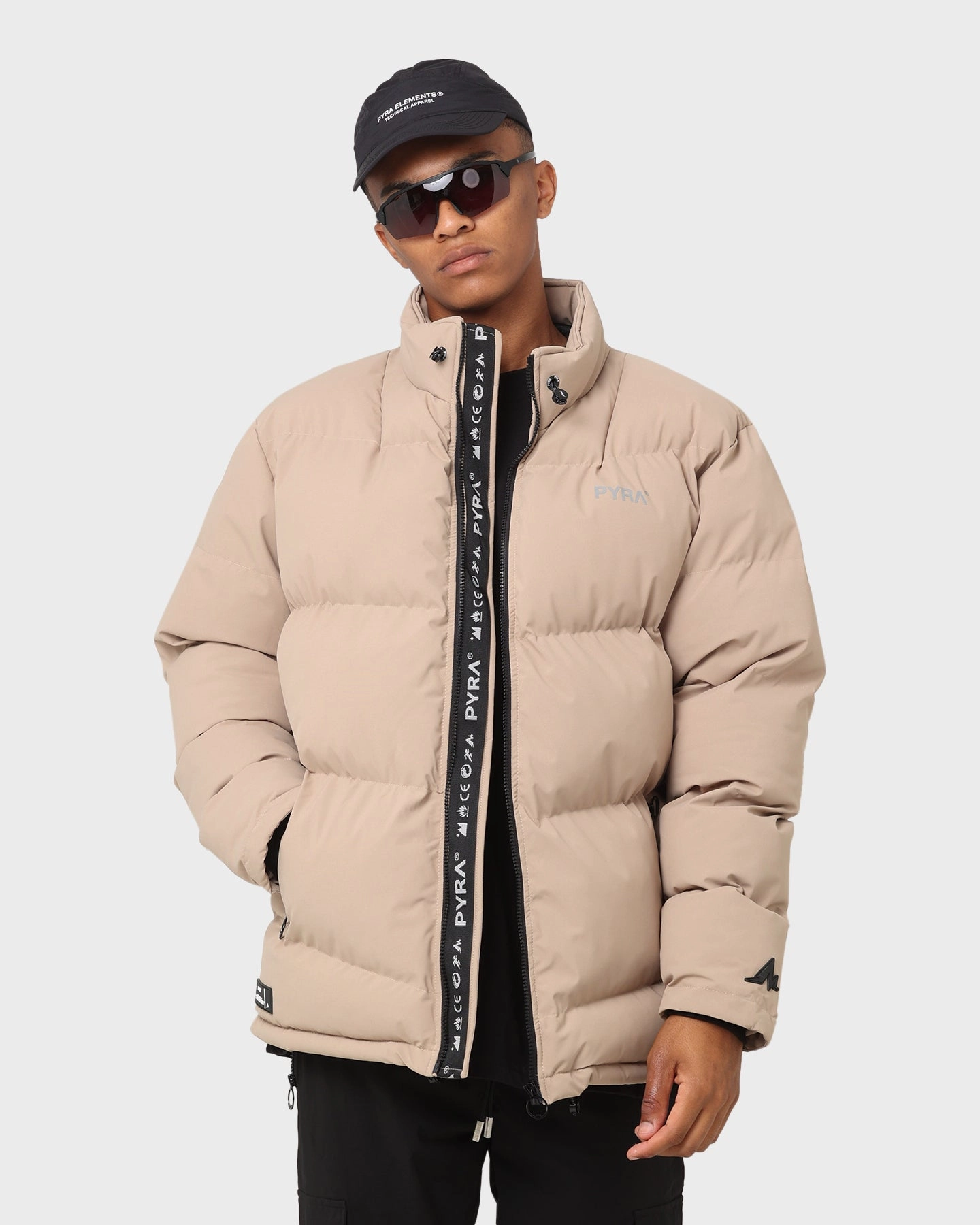 Process PYRA Padded Puffa Jacket Natural