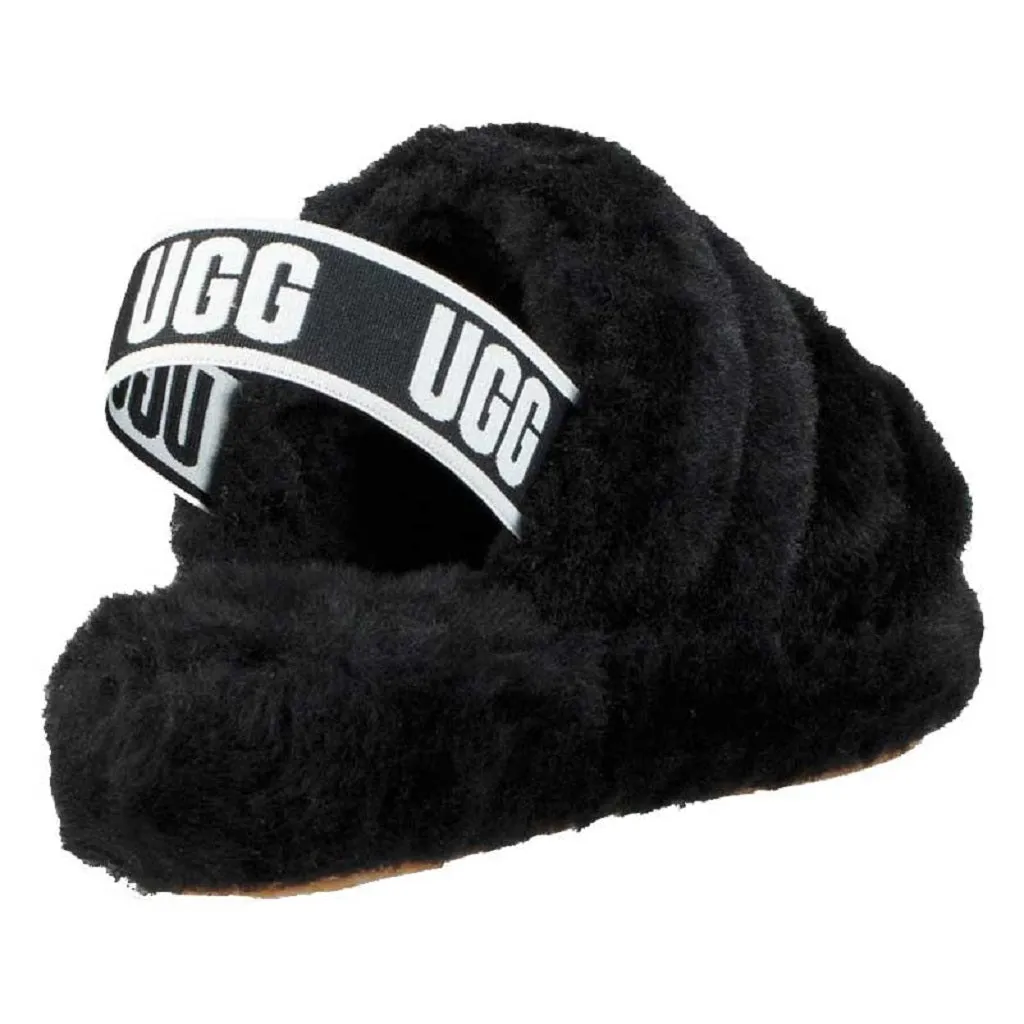 Ugg Women's Fluff Yeah Slides - Black