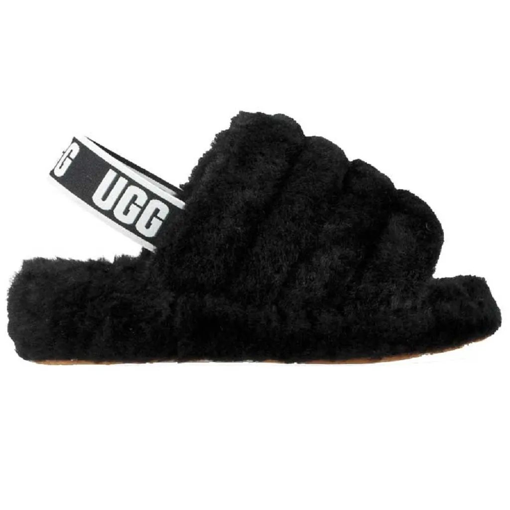 Ugg Women's Fluff Yeah Slides - Black