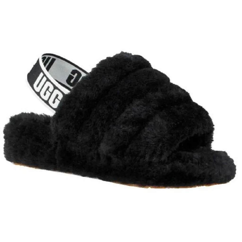 Ugg Women's Fluff Yeah Slides - Black