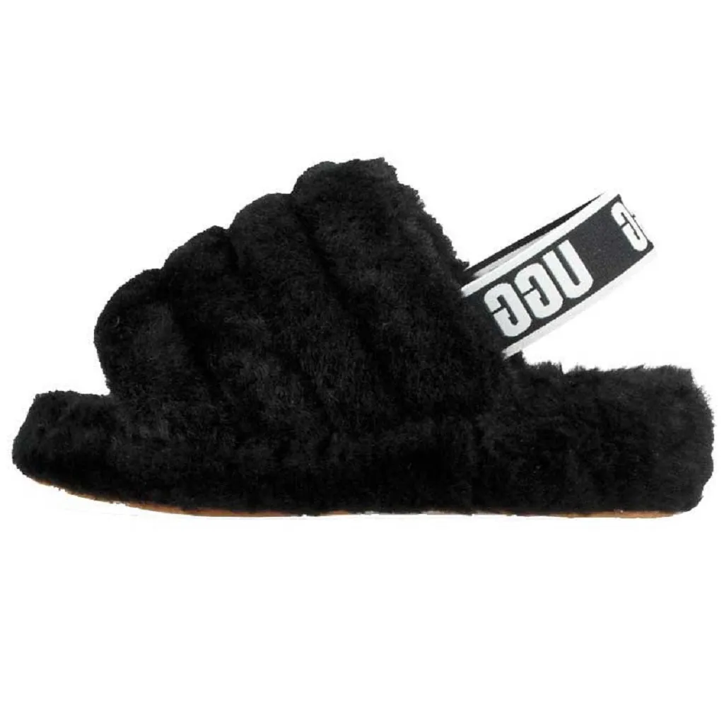 Ugg Women's Fluff Yeah Slides - Black