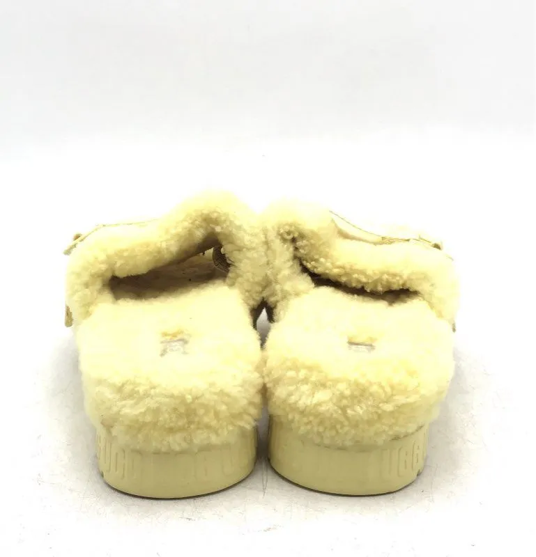 UGG Women's Yellow Open Toe Slip-On Slide Slippers - Size 9