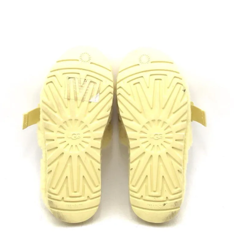 UGG Women's Yellow Open Toe Slip-On Slide Slippers - Size 9