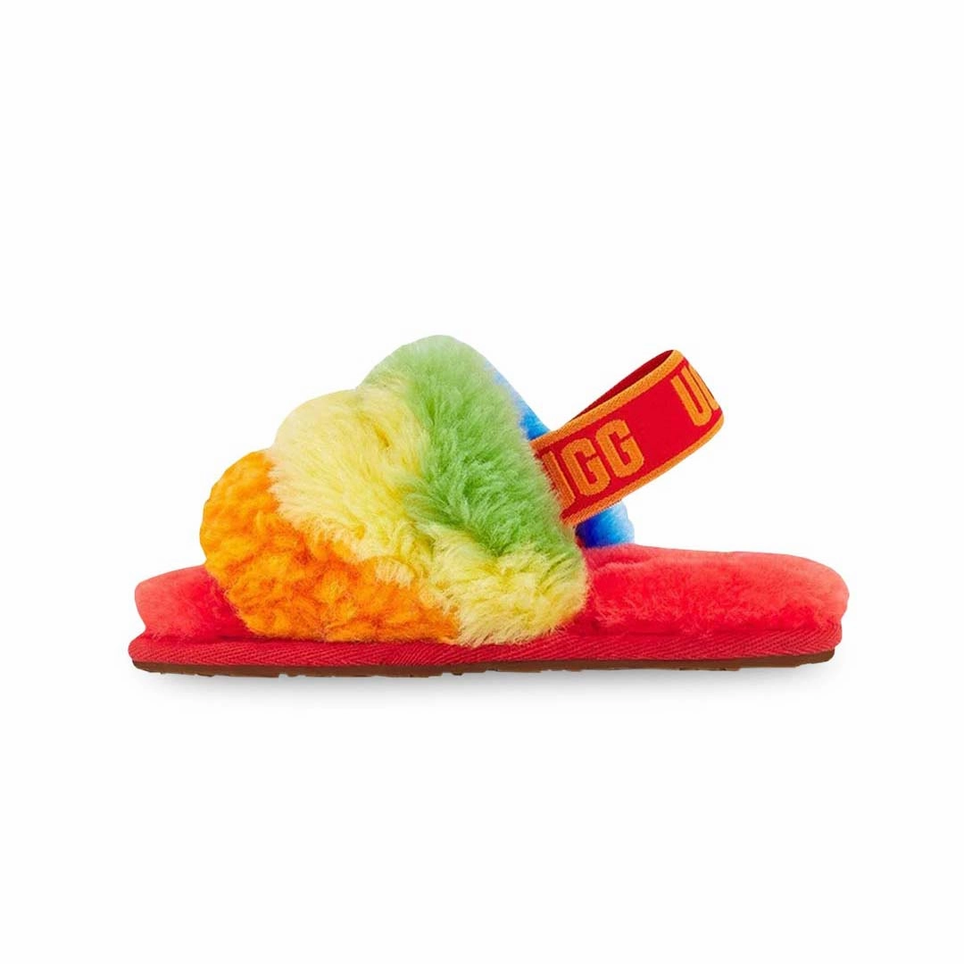 Move More Split Toe Flex Zone UGG? - Kids' (Infant) Fluff Yeah Cali Collage Slippers (1119841I-RSTR)