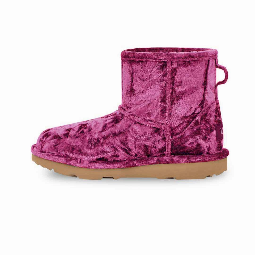 UGG? - Kids' (Junior) Classic Mini II Velvet Boots (1142070K-RSPS) Soft Landing