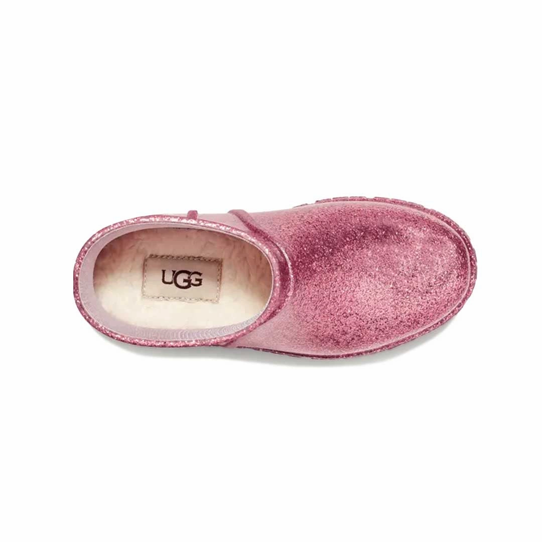 UGG? - Kids' (Junior) Drizlita Glitter Rain Boots (1136476K-GRPN) Active Athlete Eco Friendly Material