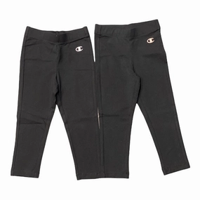 Smart Stretch Champion pantalone sportivo da ragazza Leggings 404239 KK003 NBK confezione doppia nero