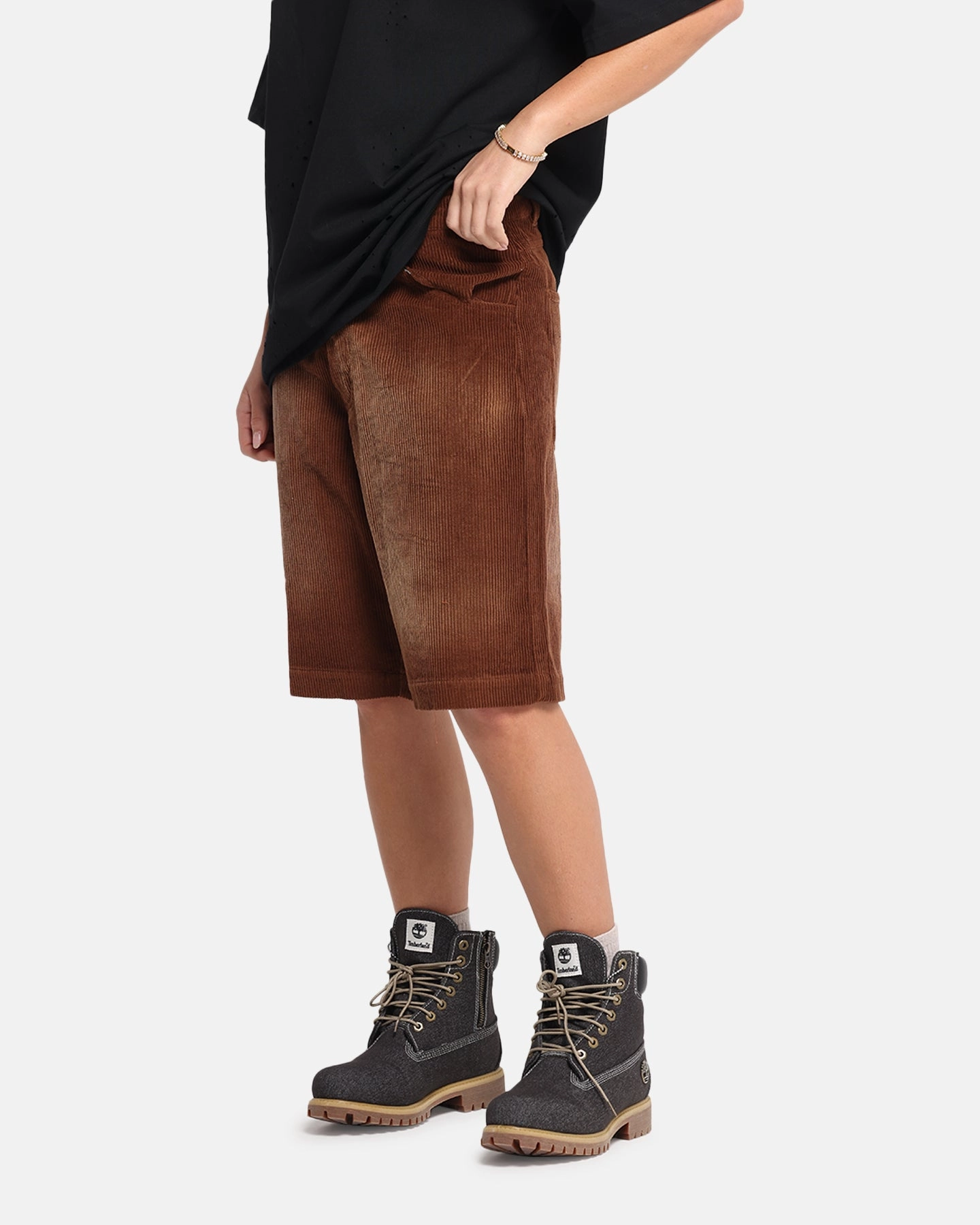 Soft Waistband All Day Comfort XXIII Corduroy Wash Jorts Brown
