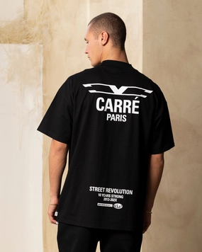Carre Revolution Oversized T-Shirt Black Versatile and Stylish Tear Resistant