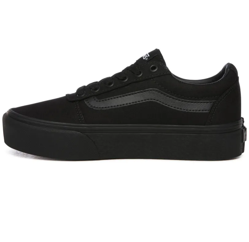 Vans scarpa sneakers con zeppa da donna in canvas Ward VN0A3TLC1861 nero Pronation Control Tech