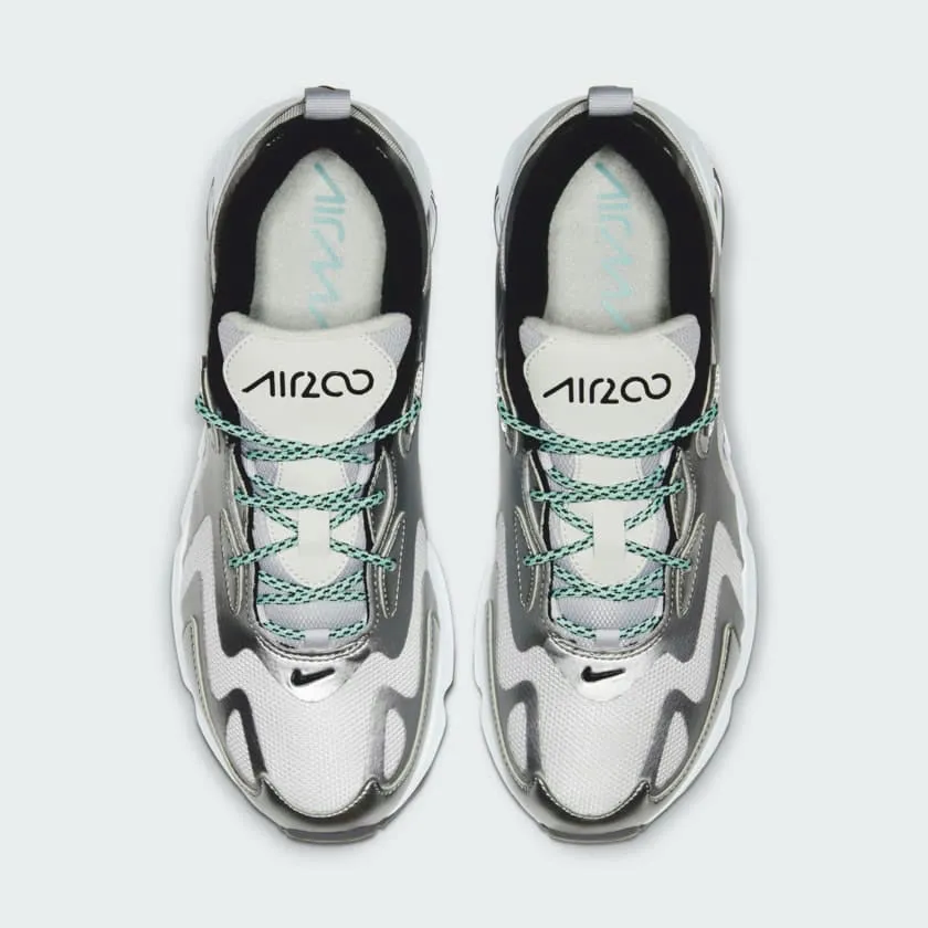 easy - to - clean upper shoes Nike Air Max 200 Women's Silver Running Trainers CT2544 001