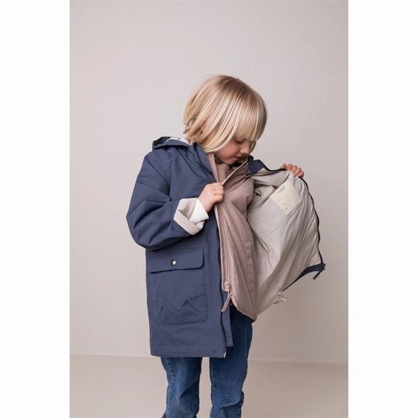 MarMar Osman Jacket Blue Tech Parka Slim Fit Design