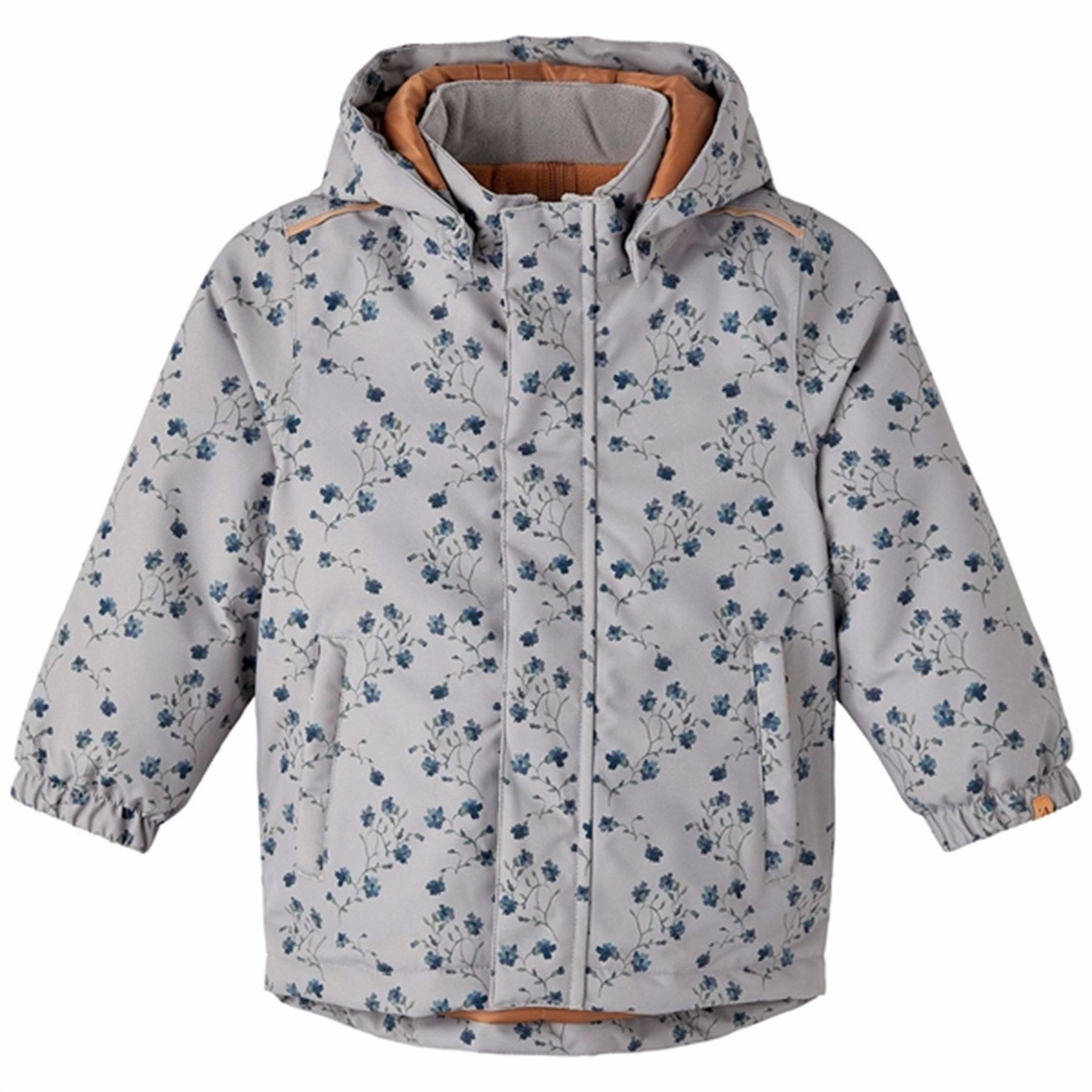 Lil'Atelier Wet Weather Lasnow Jacket AOP Lightweight Material Heat Trapping Layer