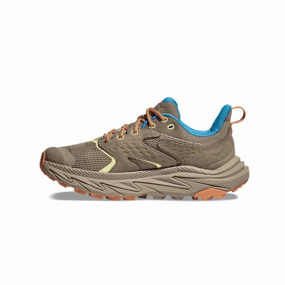 Run Grip Padded Heel Counter HOKA - Kids' (Junior) Anacapa 2 Low GTX Shoes (1141630-DVOR)