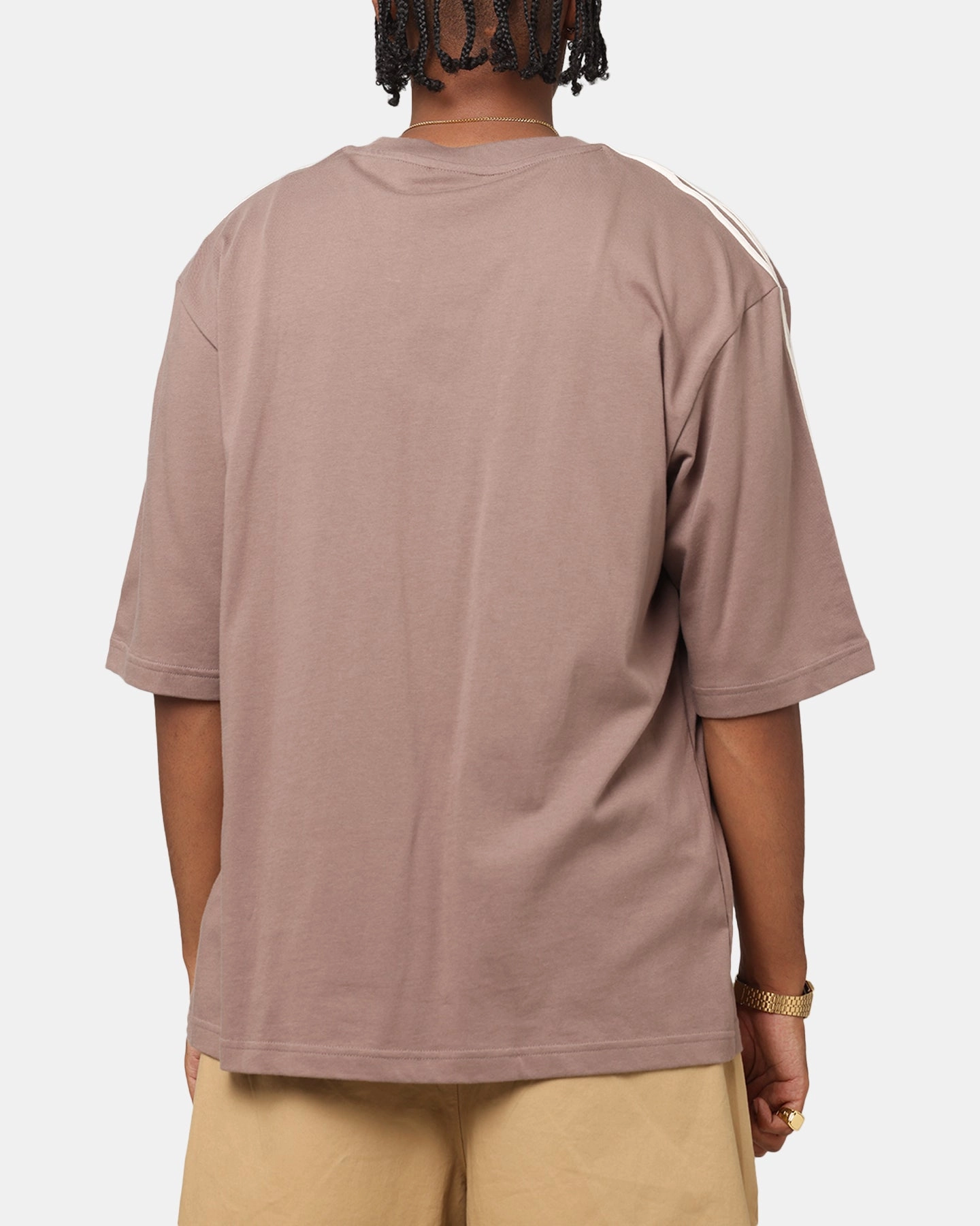Moisture Management Technology Adidas Oversized T-Shirt Brown