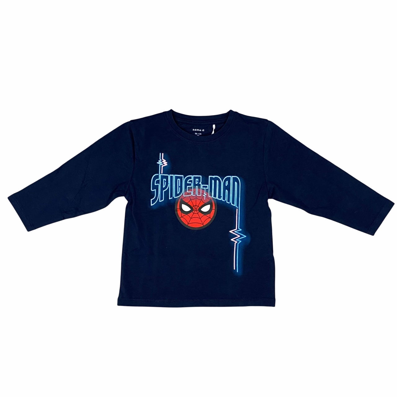 name it maglietta in cotone manica lunga da bambino Jacinto Spider 13238420 blu Matte Look Recommended