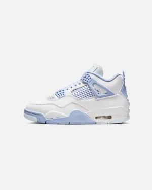 mountain running gear Jordan Women's Air Jordan 4 Retro "Aluminum" White/Aluminum Blue