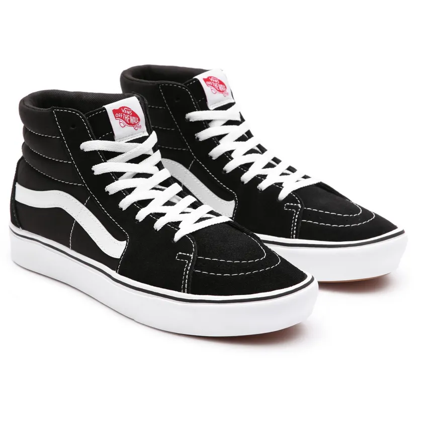 running shoes for professional male runners well - ventilated Vans scarpa sneakers alta Comfycush Sk8-Hi vn0a3wmbvne1 nero-bianco