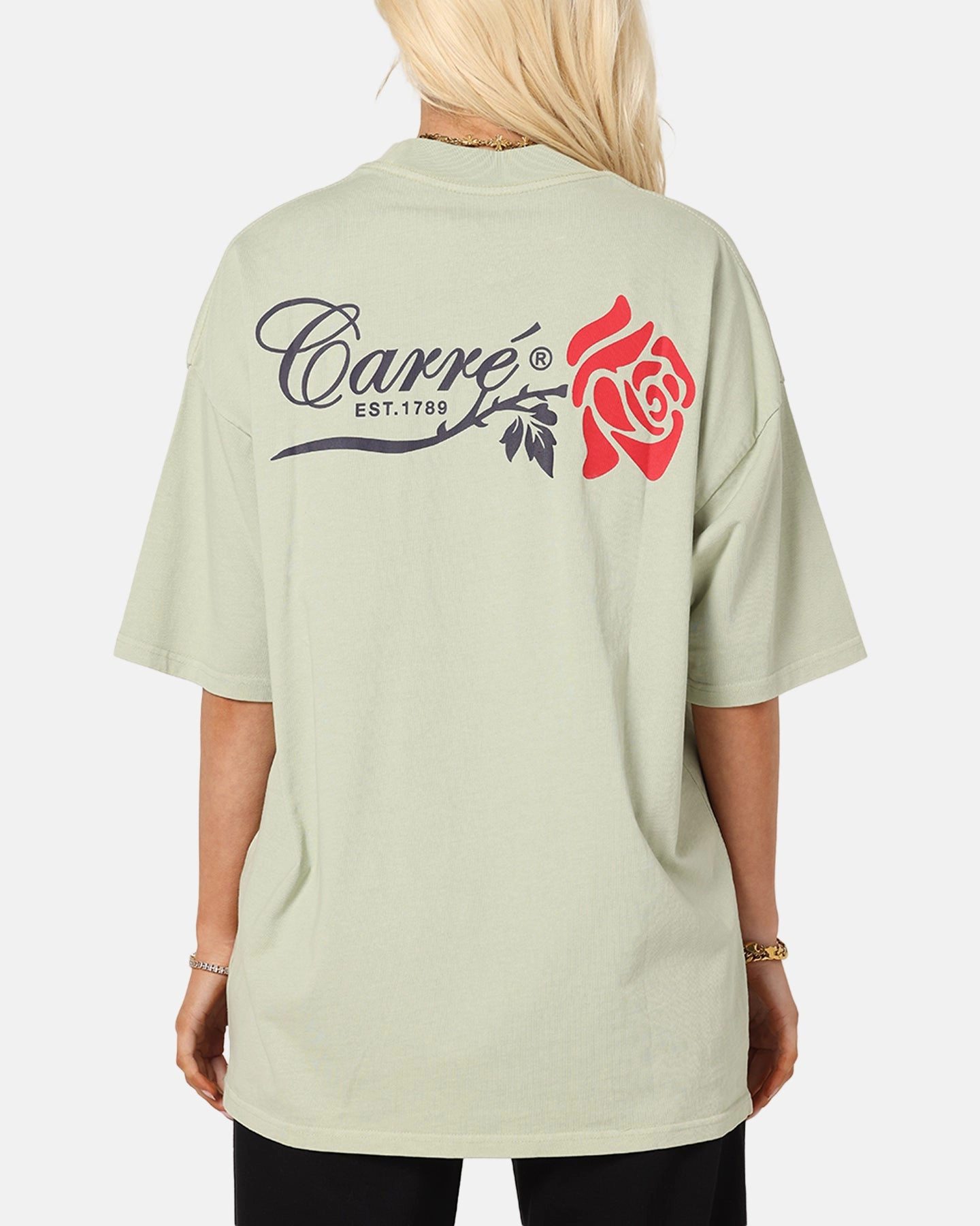 Carre Rara Oversized T-Shirt Sage Breathable mesh Outdoor Ready