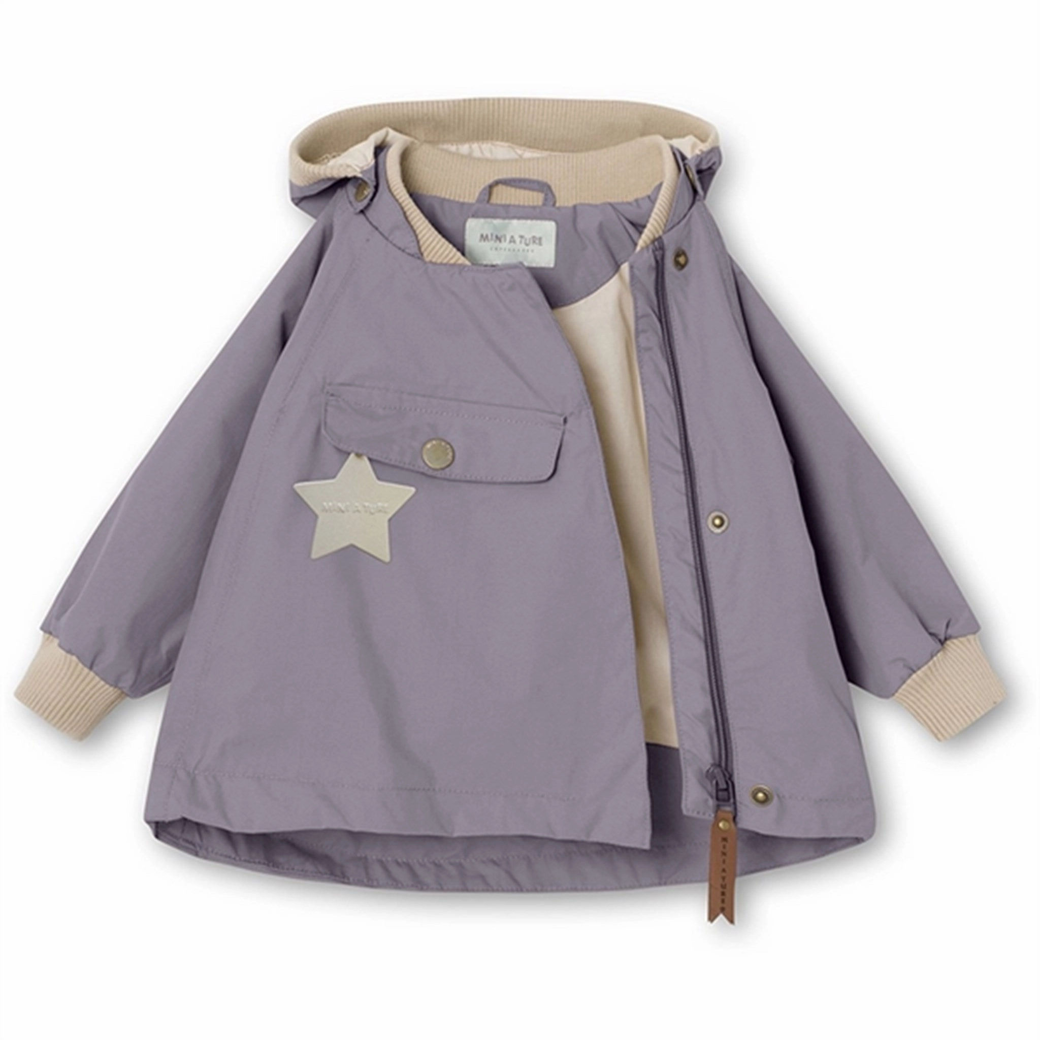 MINI A TURE Wai Spring Jacket Minimal Lilac Odor Resistant Fabric