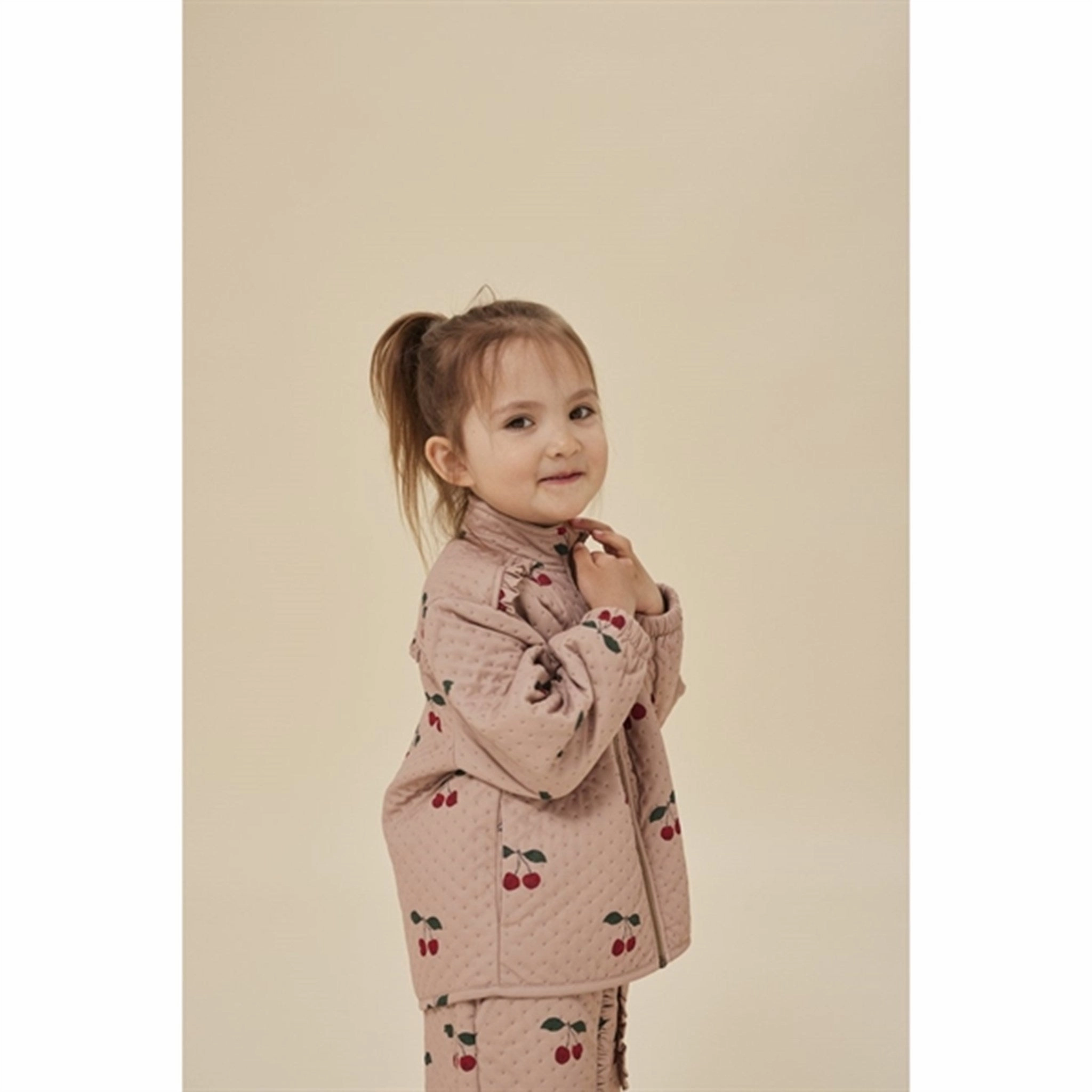 Konges Sl?jd Frill Ma Grande Cerise Blush Thermo Jacket Waterproof Zipper Closure