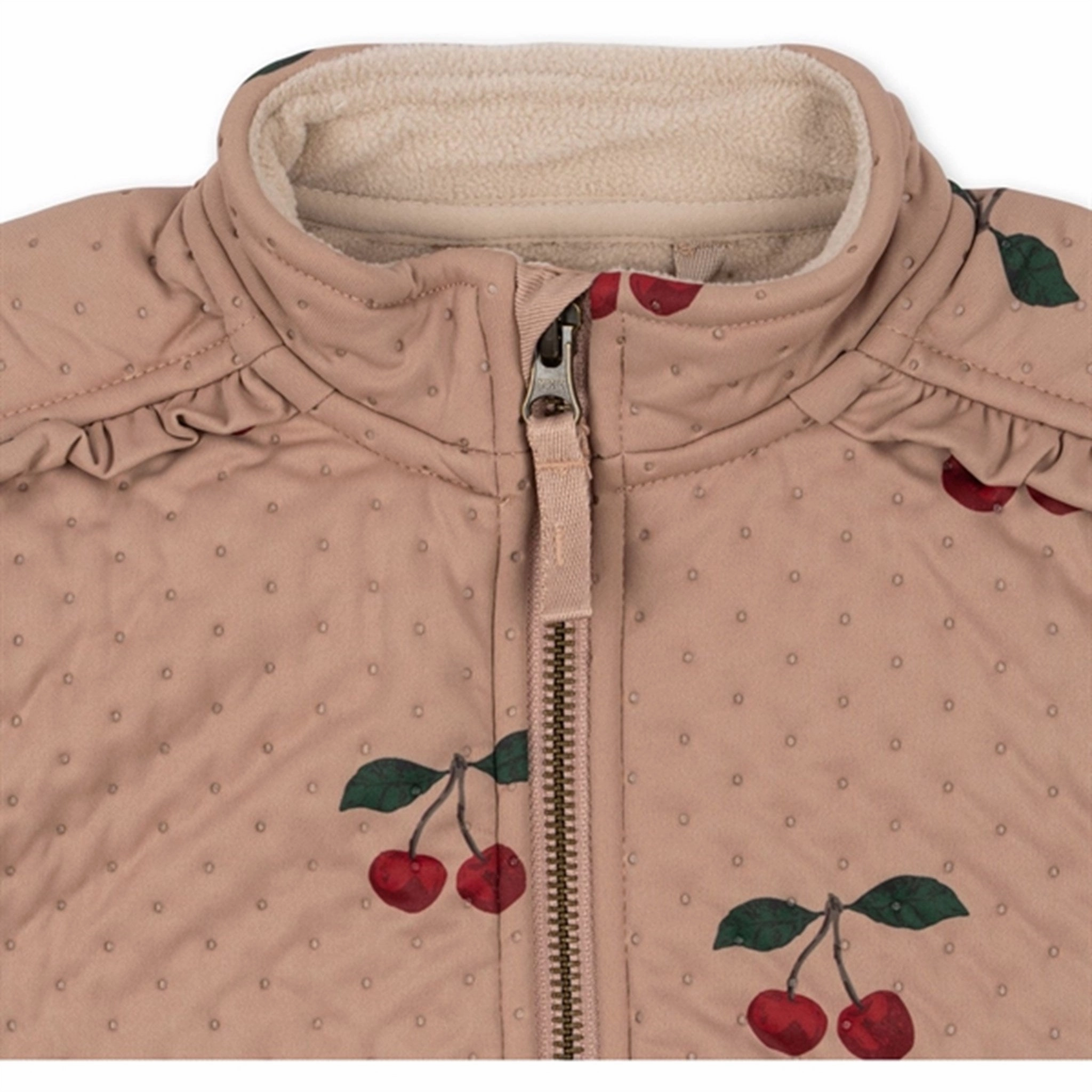 Flexible Fit Multi Layer Design Konges Sl?jd Frill Ma Grande Cerise Blush Thermo Jacket
