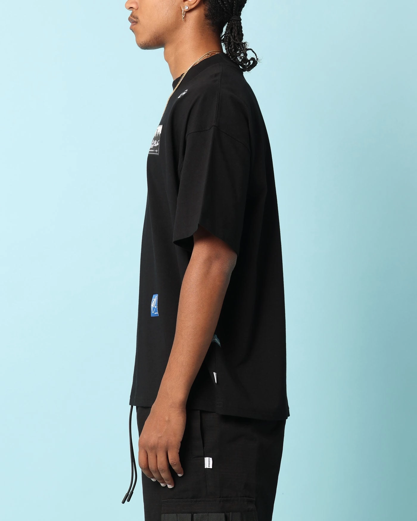 Carr?? Patchwork Oversized T-Shirt Black Soft Touch Fabric Versatile Option