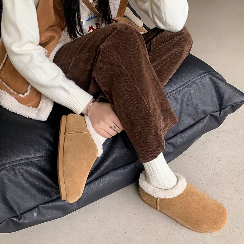 USS Shoes Romina Women's Plush Winter Snow Flat Slipper