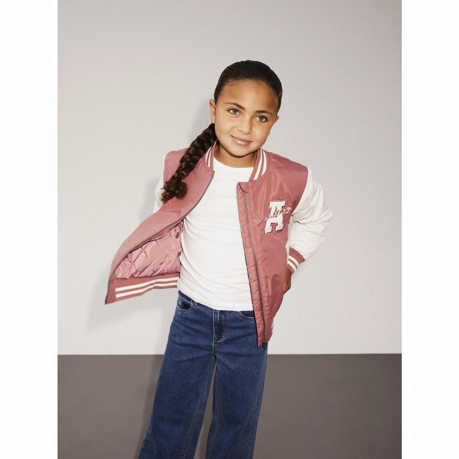 Ventilated Back Panel Sealed Seams Name It Withered Rose Main Bomber Jacket