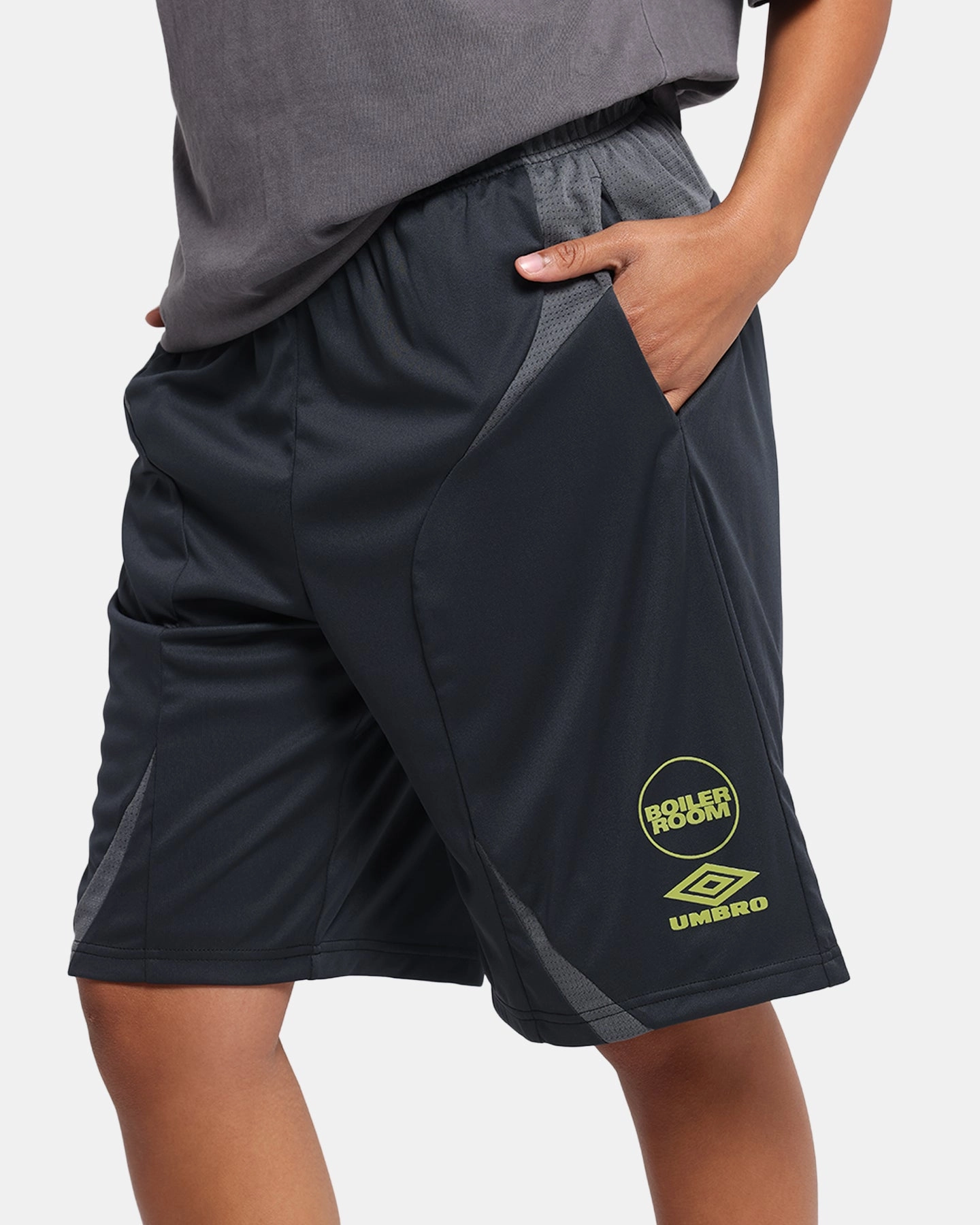 AllDayCompression Tapered Look Boiler Room X Umbro Football Shorts Black