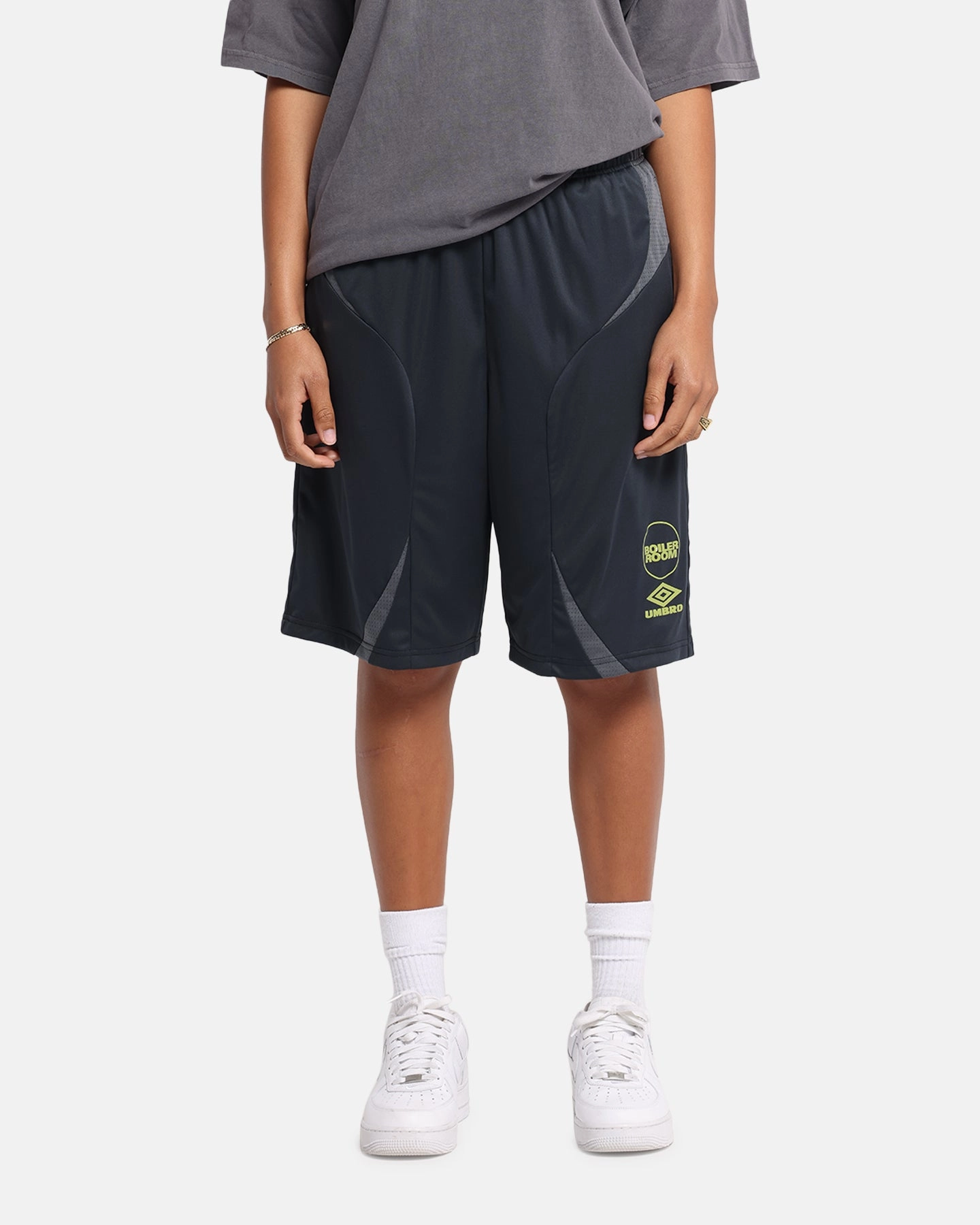 Comfy Waistband Perfect Silhouette Boiler Room X Umbro Football Shorts Black