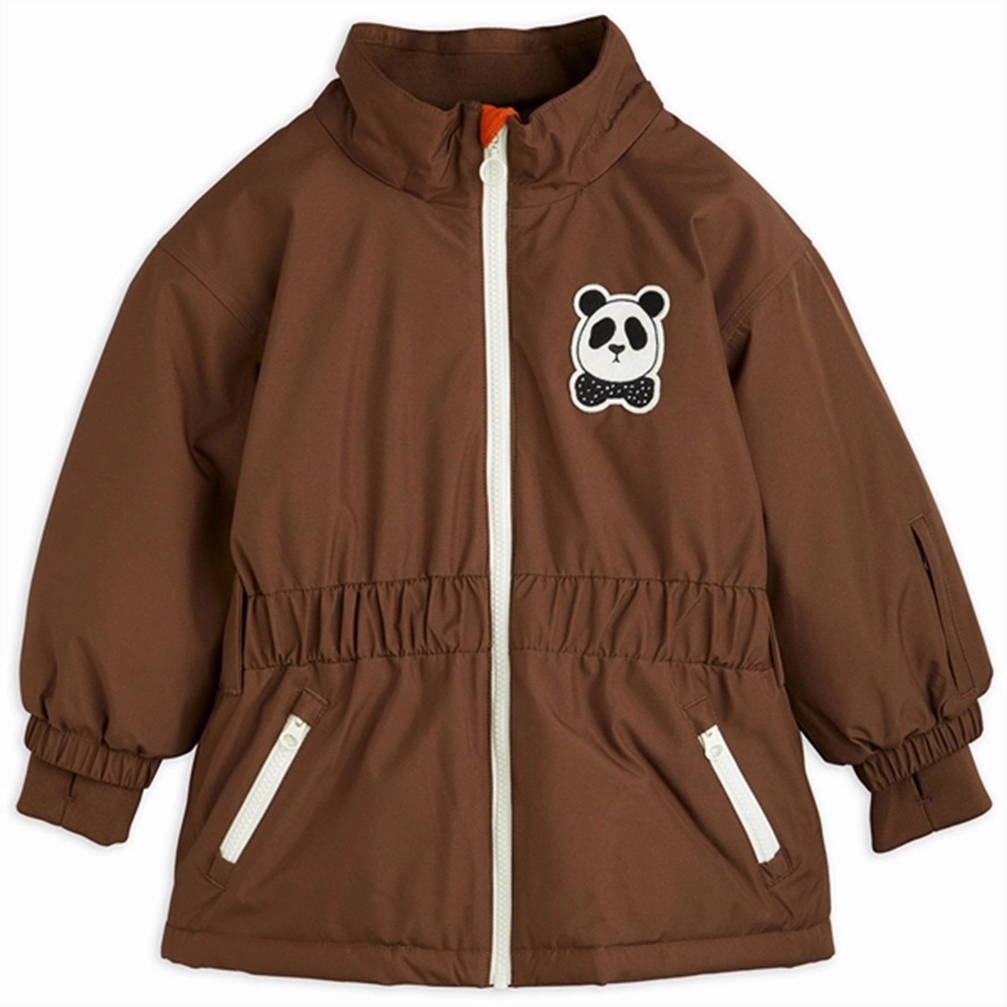 Refined Style Mini Rodini Panda Soft Ski Jacket Brown