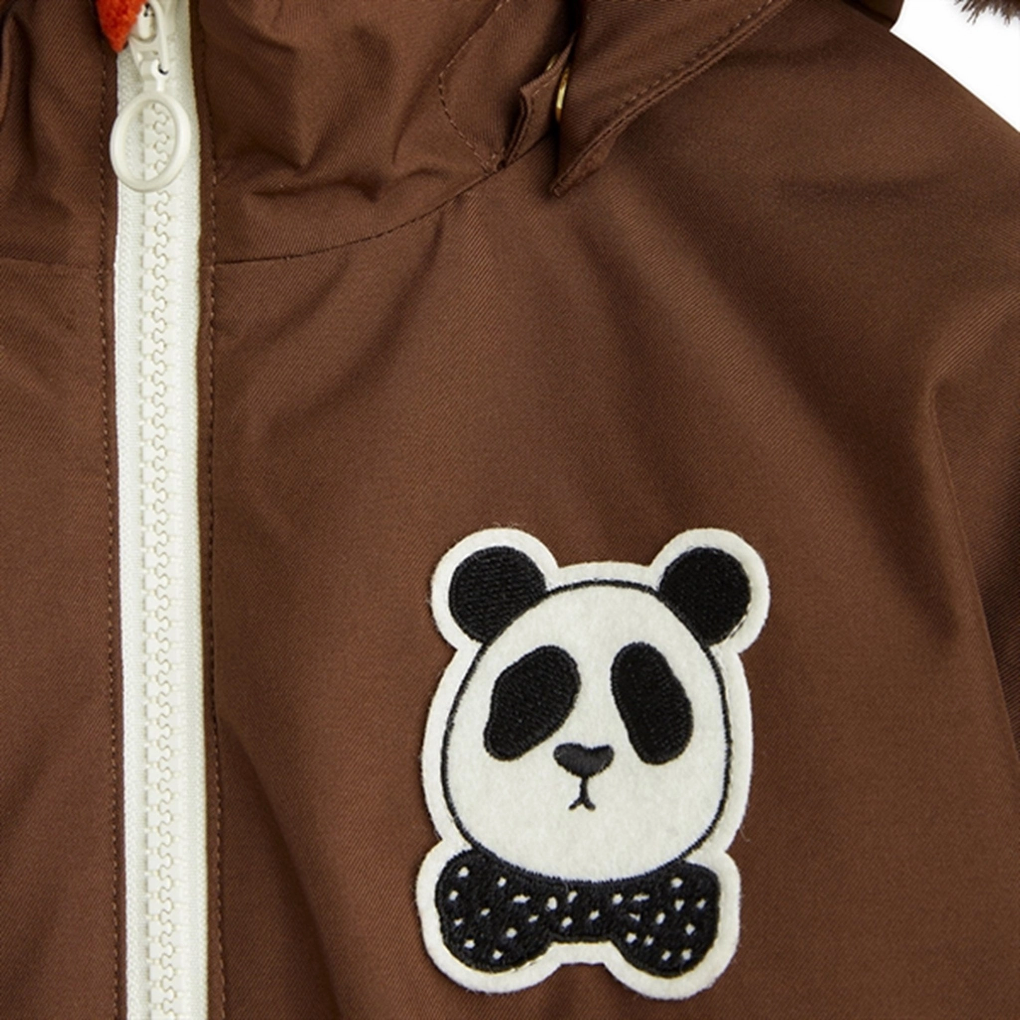 Quilted Interior Mini Rodini Panda Soft Ski Jacket Brown