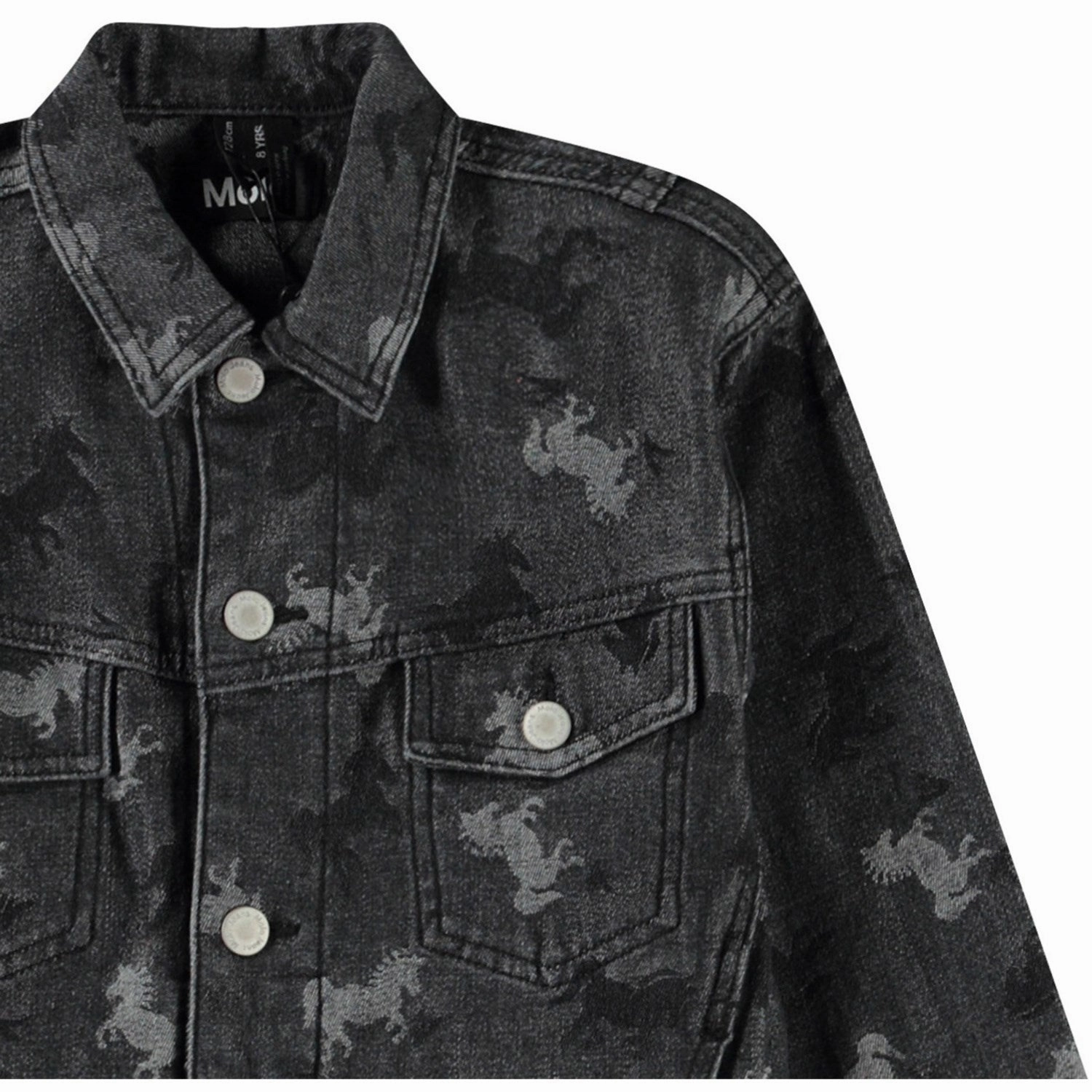 Mid Length Design Subtle Fashion Fit Molo Giddy-up Denim Hedly Jacket
