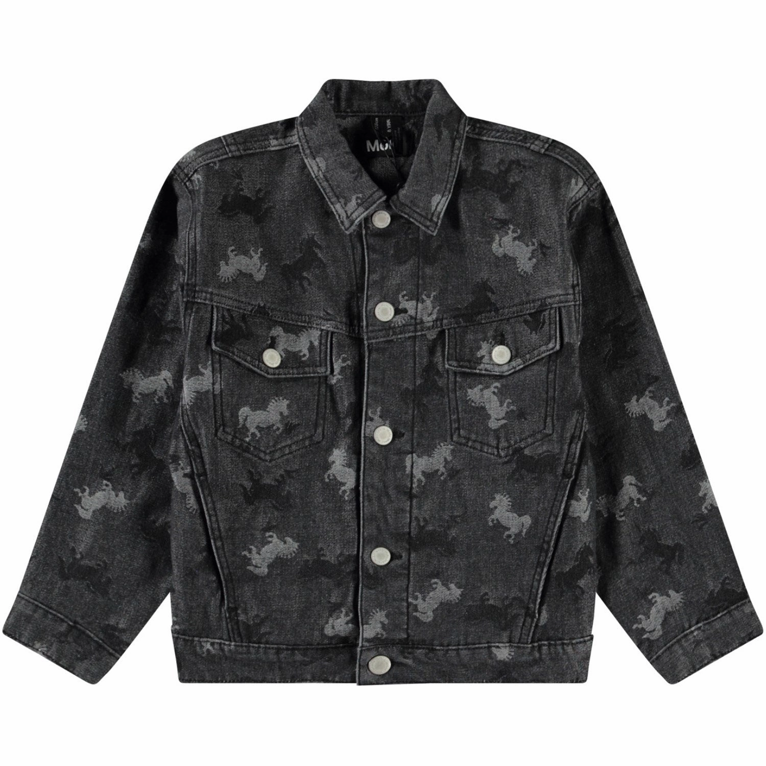 Molo Giddy-up Denim Hedly Jacket Fur Trim