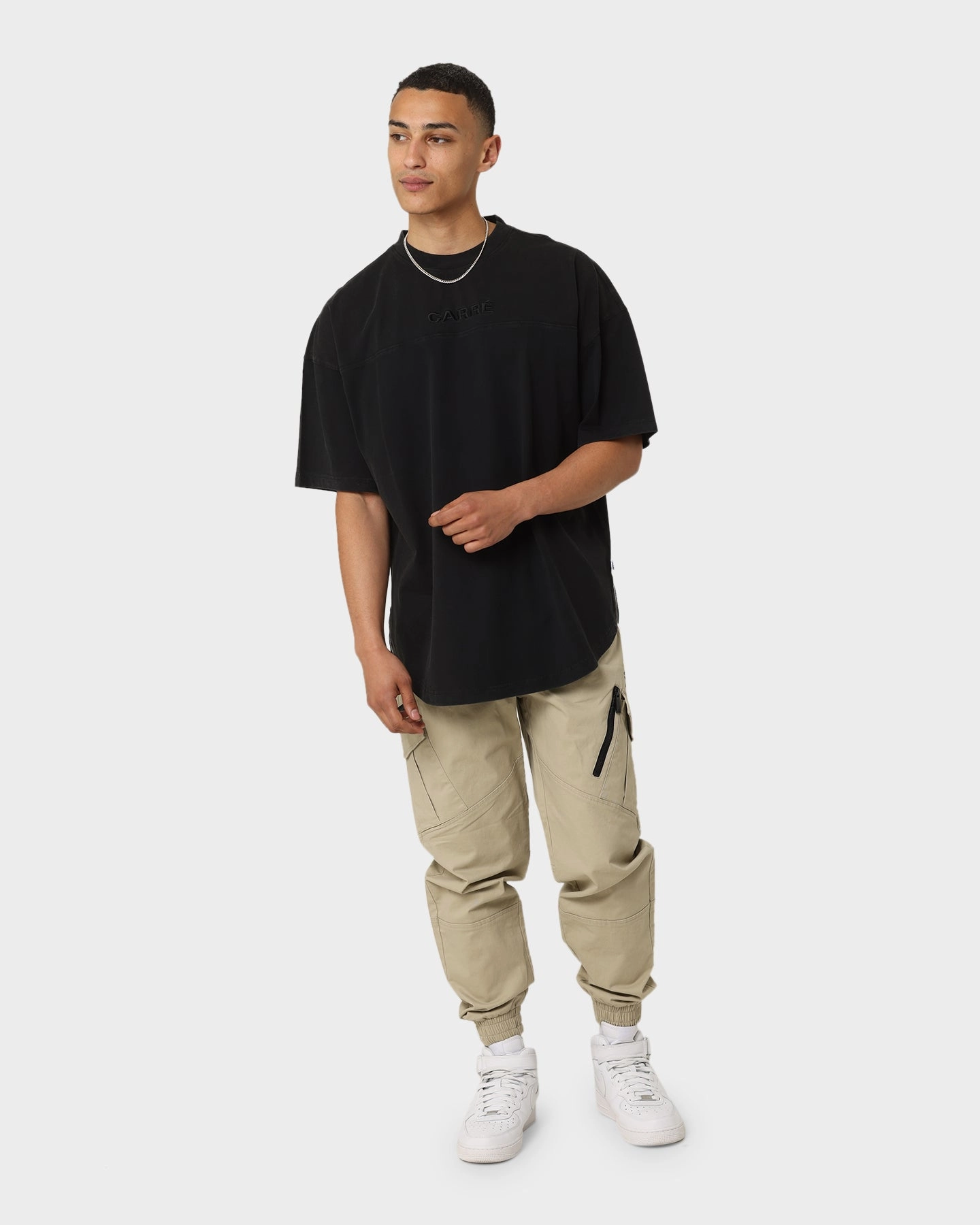 Carr?? Grid Iron Oversized T-Shirt Washed Black Anti-bacterial Active Wear