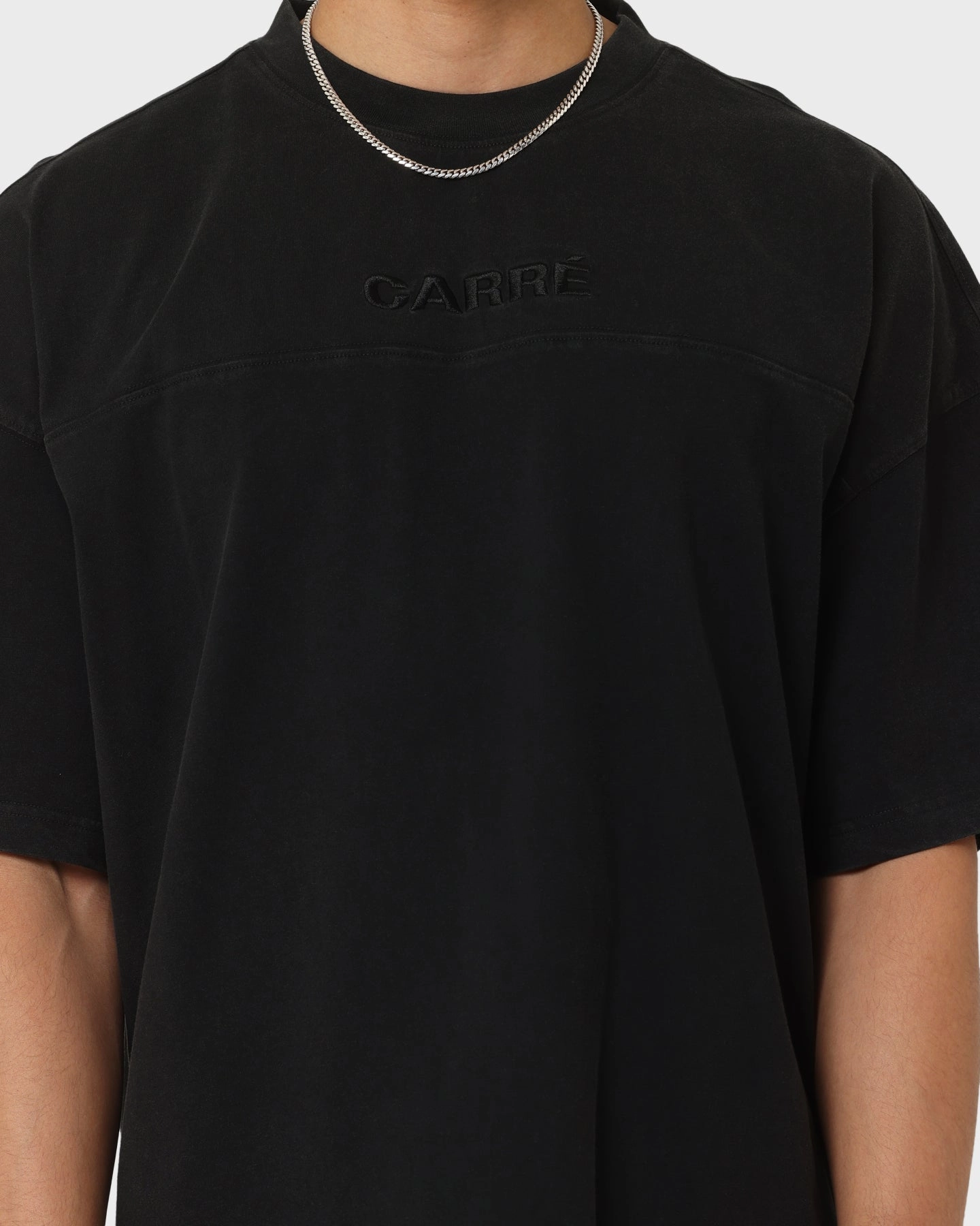 Carr?? Grid Iron Oversized T-Shirt Washed Black Autumn coziness