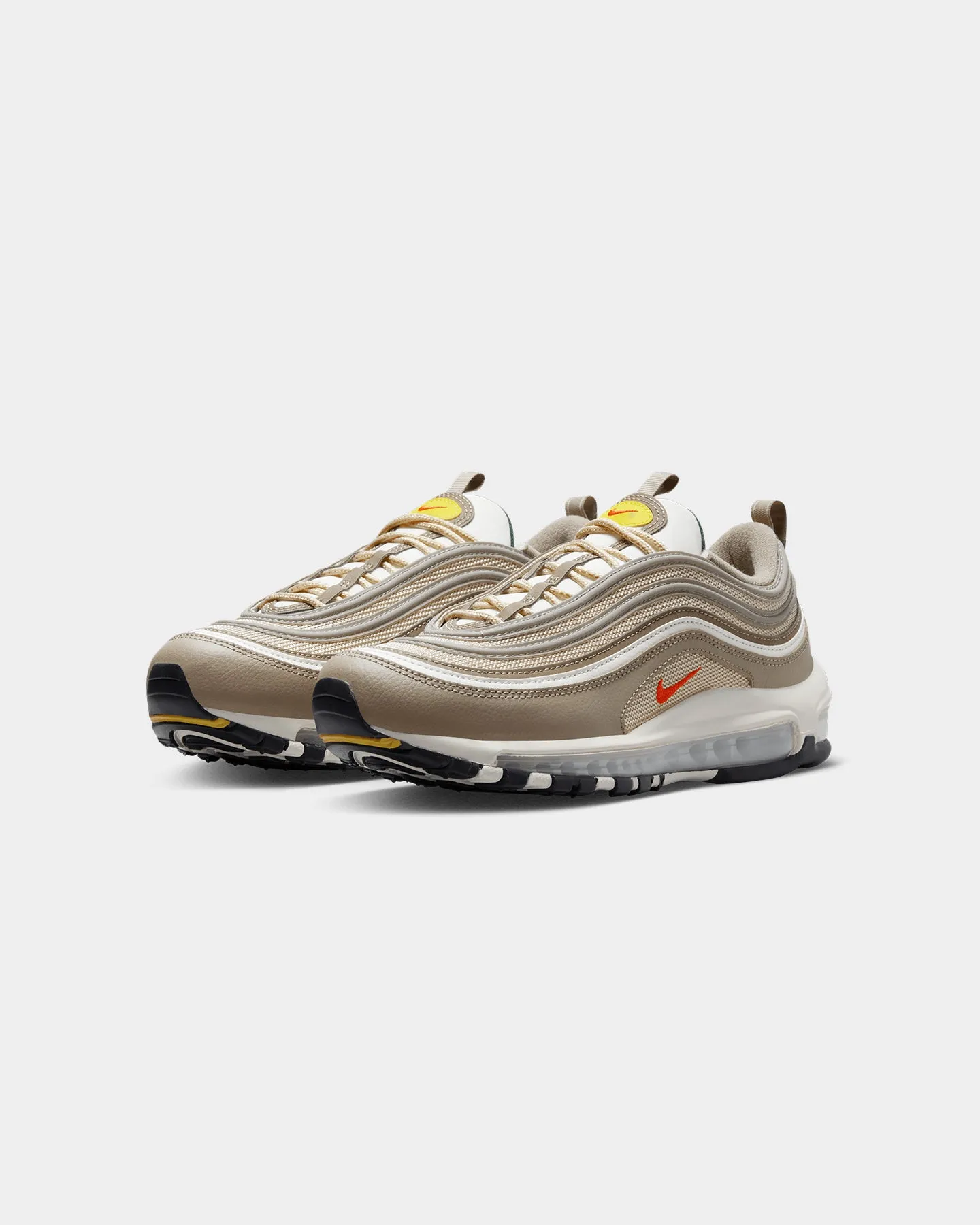 Nike Women's Air Max 97 SE Khaki/Picante Red/Sesame Sail Arch Support Engineering