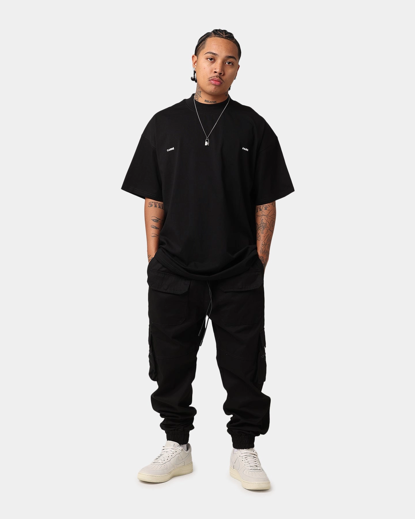 All-Purpose Comfort Carre Experience Oversized T-Shirt Black