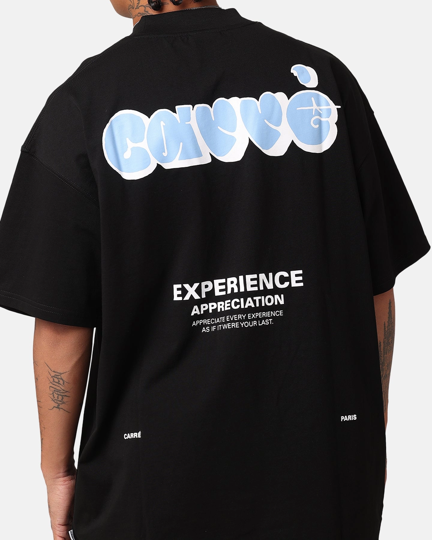 Temperature Regulating Carre Experience Oversized T-Shirt Black