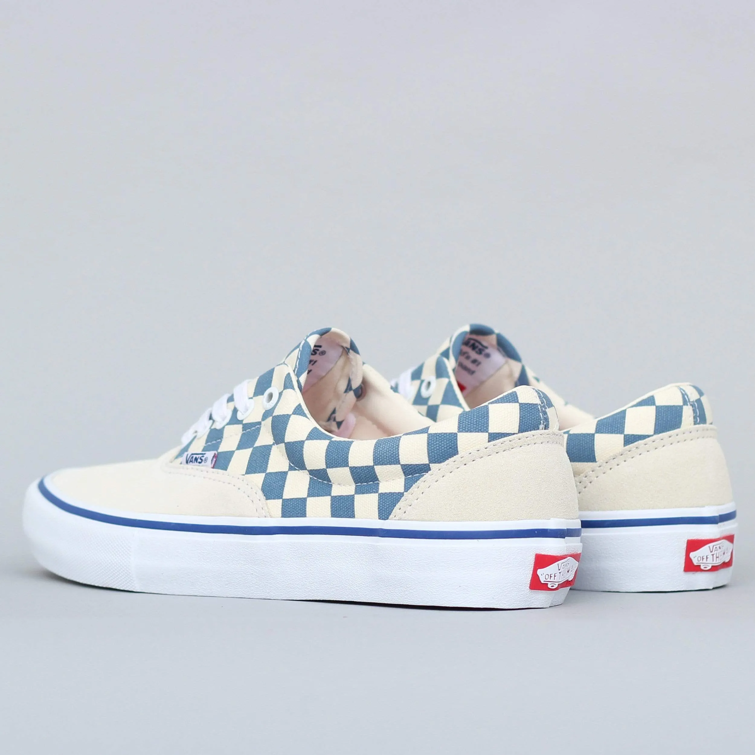 Vans Era Pro Shoes (Checker) Classic White / Blue