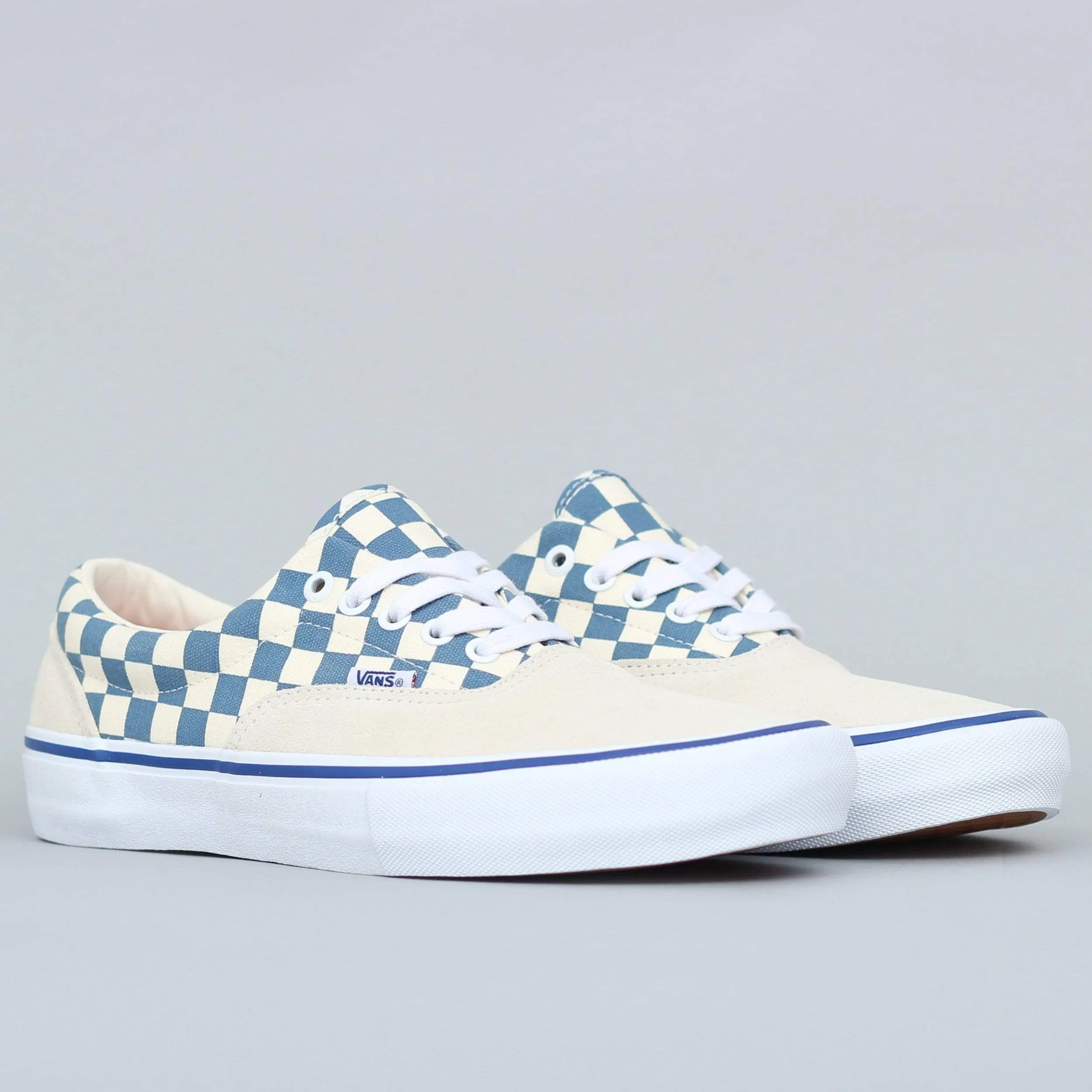 Vans Era Pro Shoes (Checker) Classic White / Blue